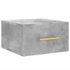 Betonszürke fali éjjeliszekrény 35x35x20 cm