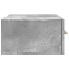 2 db betonszürke falra szerelhető éjjeliszekrény 35x35x20 cm