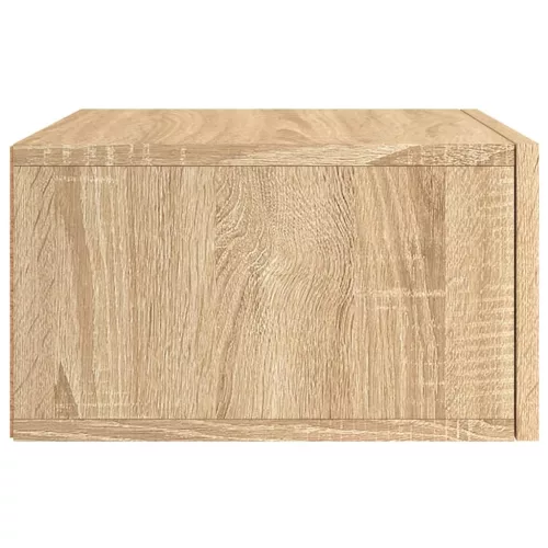 2 db sonoma tölgy falra szerelhető éjjeliszekrény 35x35x20 cm