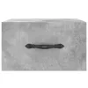 2 db betonszürke falra szerelhető éjjeliszekrény 35x35x20 cm