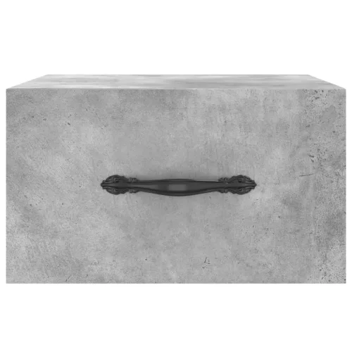 2 db betonszürke falra szerelhető éjjeliszekrény 35x35x20 cm