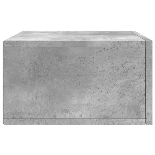 2 db betonszürke falra szerelhető éjjeliszekrény 35x35x20 cm