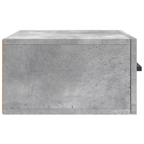 2 db betonszürke falra szerelhető éjjeliszekrény 35x35x20 cm