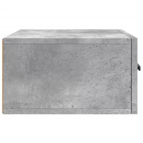 2 db betonszürke falra szerelhető éjjeliszekrény 35x35x20 cm