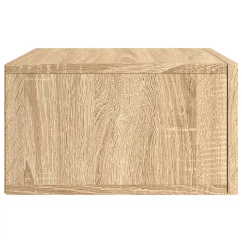 2 db sonoma tölgy falra szerelhető éjjeliszekrény 35x35x20 cm