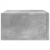 2 db betonszürke falra szerelhető éjjeliszekrény 35x35x20 cm