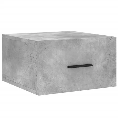 2 db betonszürke falra szerelhető éjjeliszekrény 35x35x20 cm