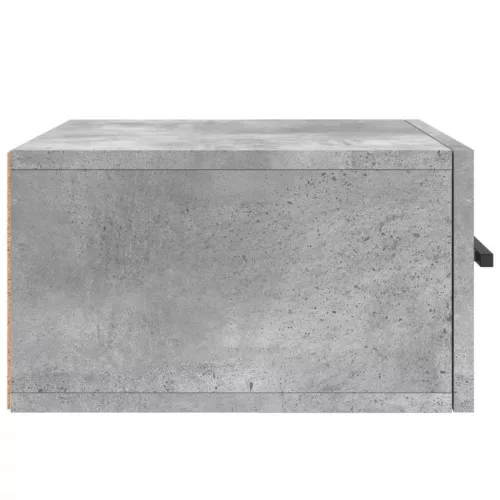2 db betonszürke falra szerelhető éjjeliszekrény 35x35x20 cm