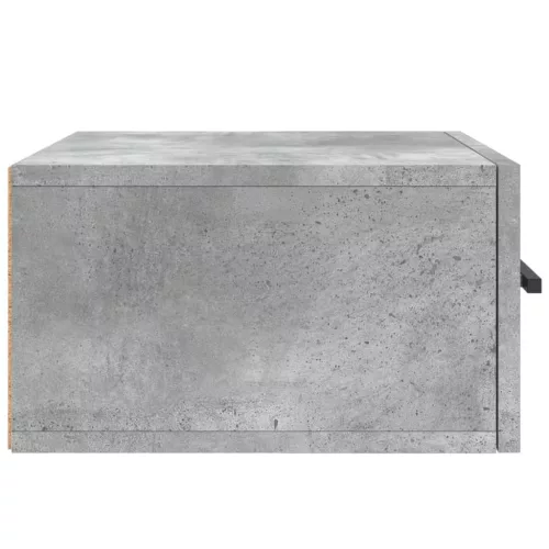 2 db betonszürke falra szerelhető éjjeliszekrény 35x35x20 cm