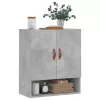Betonszürke szerelt fa faliszekrény 60 x 31 x 70 cm