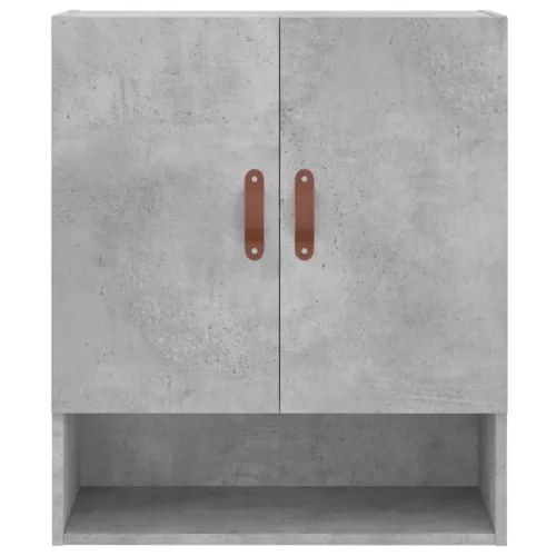 Betonszürke szerelt fa faliszekrény 60 x 31 x 70 cm