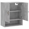 Betonszürke szerelt fa faliszekrény 60 x 31 x 70 cm