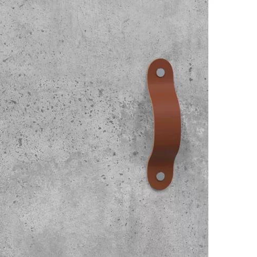 Betonszürke szerelt fa faliszekrény 60 x 31 x 70 cm