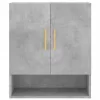 Betonszürke szerelt fa faliszekrény 60 x 31 x 70 cm