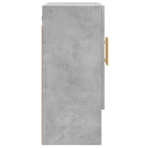 Betonszürke szerelt fa faliszekrény 60 x 31 x 70 cm
