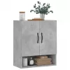 Betonszürke szerelt fa faliszekrény 60 x 31 x 70 cm