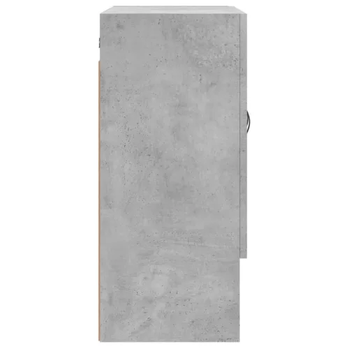 Betonszürke szerelt fa faliszekrény 60 x 31 x 70 cm