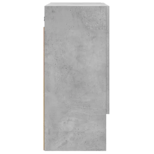 Betonszürke szerelt fa faliszekrény 60 x 31 x 70 cm