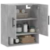 Betonszürke szerelt fa faliszekrény 60 x 31 x 70 cm