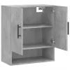 Betonszürke szerelt fa faliszekrény 60 x 31 x 70 cm