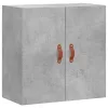 Betonszürke szerelt fa faliszekrény 60 x 31 x 60 cm