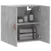 Betonszürke szerelt fa faliszekrény 60 x 31 x 60 cm