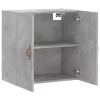 Betonszürke szerelt fa faliszekrény 60 x 31 x 60 cm