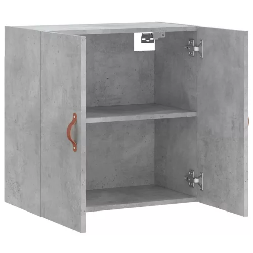 Betonszürke szerelt fa faliszekrény 60 x 31 x 60 cm