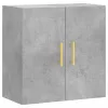 Betonszürke szerelt fa faliszekrény 60 x 31 x 60 cm