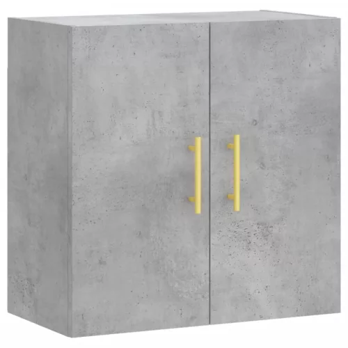 Betonszürke szerelt fa faliszekrény 60 x 31 x 60 cm
