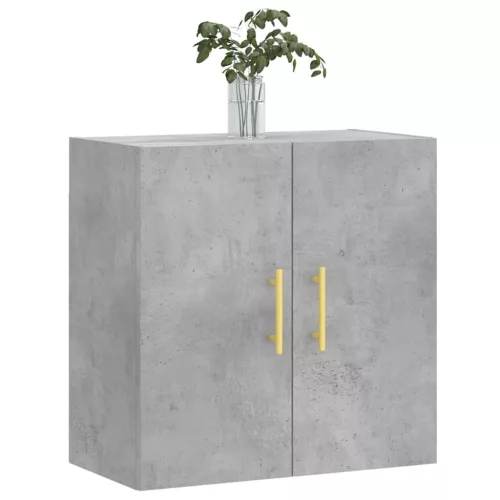 Betonszürke szerelt fa faliszekrény 60 x 31 x 60 cm