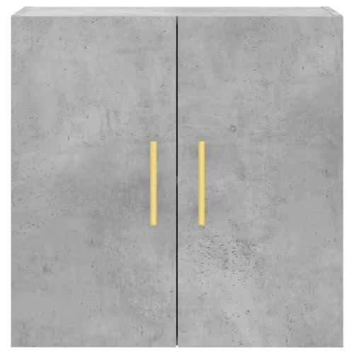 Betonszürke szerelt fa faliszekrény 60 x 31 x 60 cm