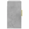 Betonszürke szerelt fa faliszekrény 60 x 31 x 60 cm