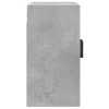 Betonszürke szerelt fa faliszekrény 60 x 31 x 60 cm