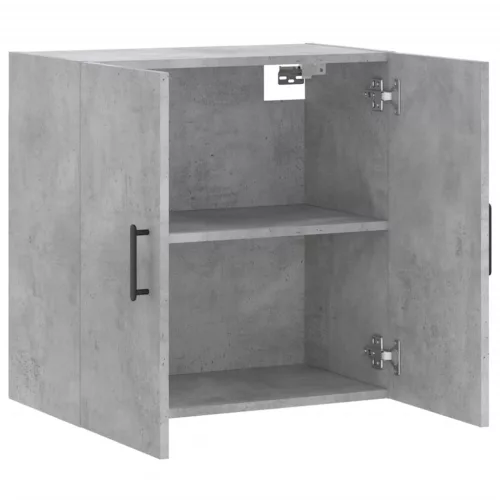 Betonszürke szerelt fa faliszekrény 60 x 31 x 60 cm