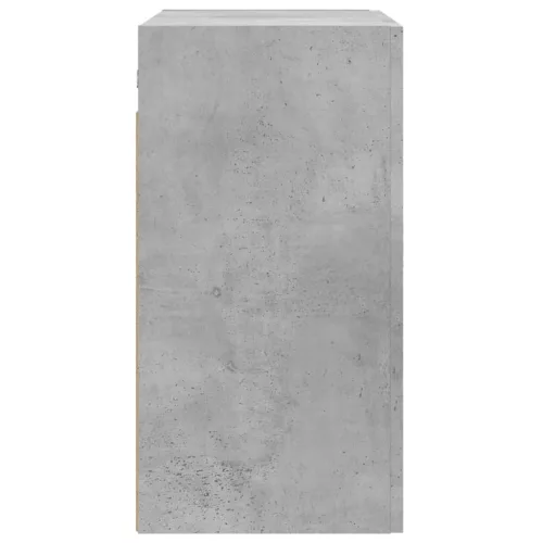 Betonszürke szerelt fa faliszekrény 60 x 31 x 60 cm