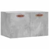 Betonszürke szerelt fa faliszekrény 60 x 36,5 x 35 cm