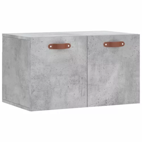 Betonszürke szerelt fa faliszekrény 60 x 36,5 x 35 cm
