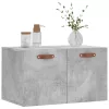 Betonszürke szerelt fa faliszekrény 60 x 36,5 x 35 cm