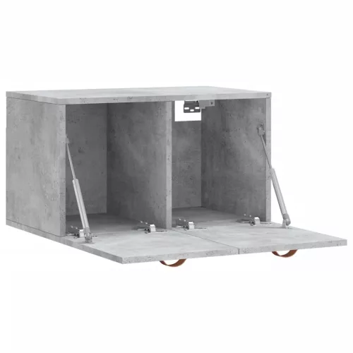 Betonszürke szerelt fa faliszekrény 60 x 36,5 x 35 cm