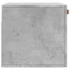 Betonszürke szerelt fa faliszekrény 60 x 36,5 x 35 cm