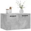 Betonszürke szerelt fa faliszekrény 60 x 36,5 x 35 cm