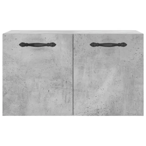 Betonszürke szerelt fa faliszekrény 60 x 36,5 x 35 cm