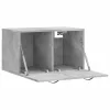 Betonszürke szerelt fa faliszekrény 60 x 36,5 x 35 cm