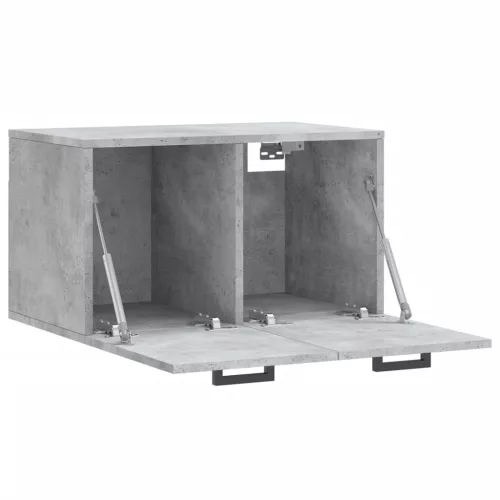 Betonszürke szerelt fa faliszekrény 60 x 36,5 x 35 cm