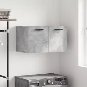 Betonszürke szerelt fa faliszekrény 60 x 36,5 x 35 cm