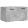 Betonszürke szerelt fa faliszekrény 60 x 36,5 x 35 cm