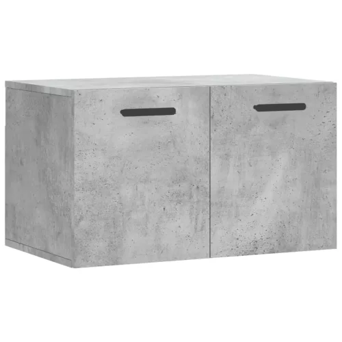 Betonszürke szerelt fa faliszekrény 60 x 36,5 x 35 cm