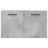 Betonszürke szerelt fa faliszekrény 60 x 36,5 x 35 cm