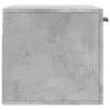 Betonszürke szerelt fa faliszekrény 60 x 36,5 x 35 cm